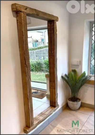 thik wood mirror 100x180 مراية thik wood mirror 100x180 مراية