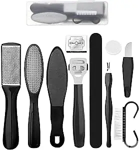 Professional Pedicure Tools Set, 10 in 1 Stainless Steel Foot Care Kit
