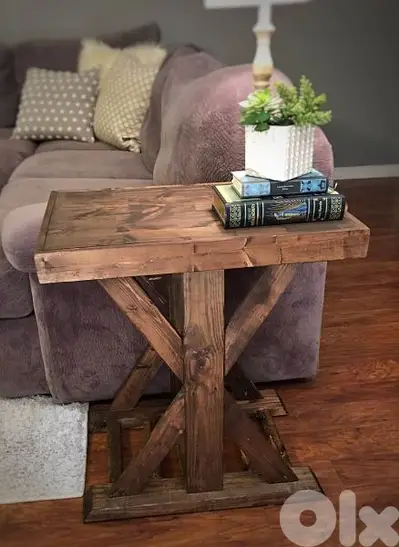boho wood tables طاولة خشب طبيعي