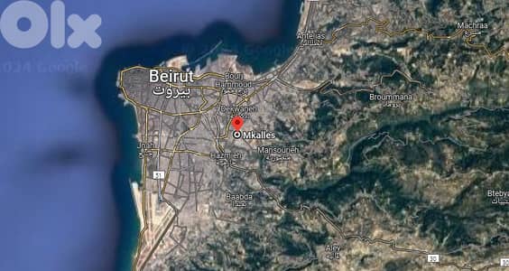 A 600 m2 land for sale in Mekalles ,Main Road - أرض للبيع في المكلس