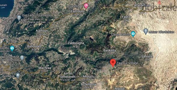 1460m2 land+open view for sale in Zaarour-أرض للبيع في زعرور
