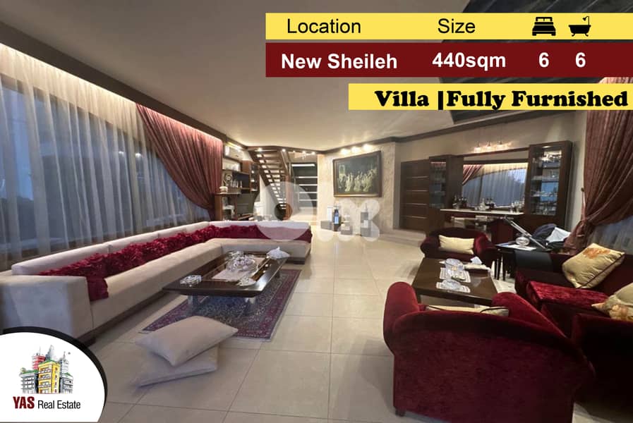 New Sheileh 440m2 | 200m2 Terrace/Garden | Furnished Villa | MJ | 0