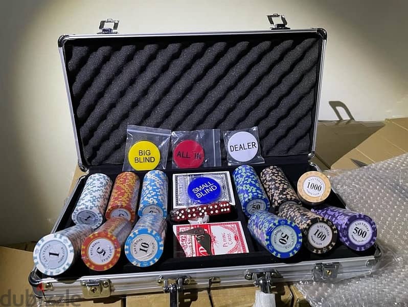 Poker 300 clay chips (14grams) numbers 0