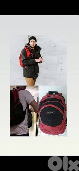 Exsport backpack used once 4 zippers size xl 0