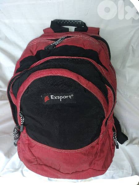 Exsport backpack used once 4 zippers size xl 1