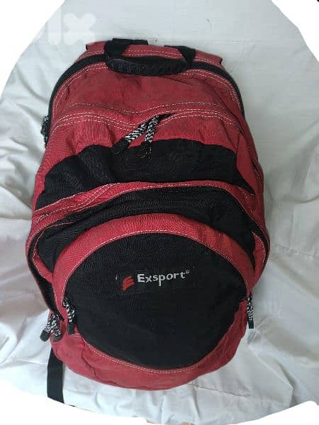 Exsport backpack used once 4 zippers size xl 5
