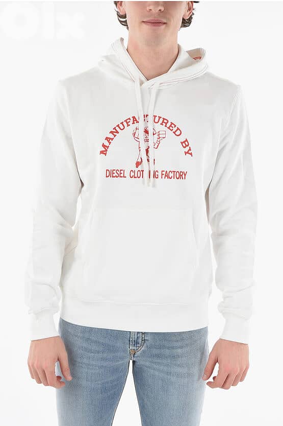 DIESEL Original - PRINTED S-GINN-C4 HOODIE SIZE M 2