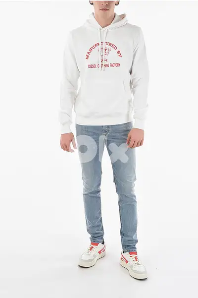 DIESEL Original - PRINTED S-GINN-C4 HOODIE SIZE M