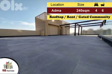 Adma 240m2 | 195m2 Terrace | Rent | Rooftop | Gated Community | IV