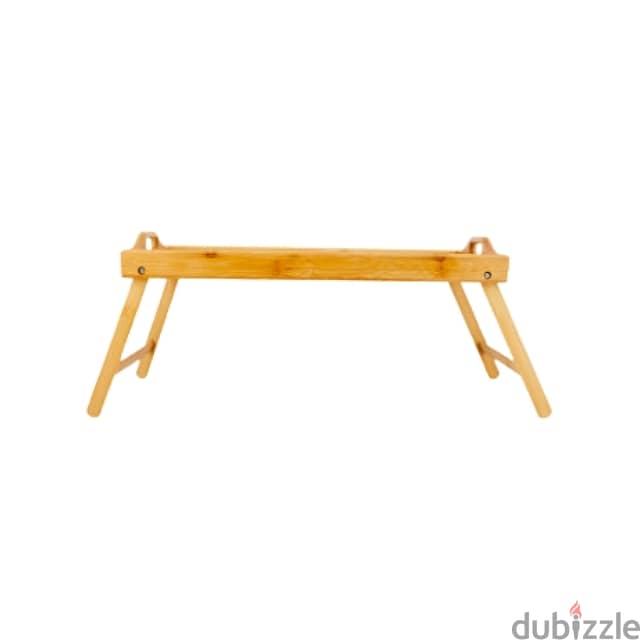 Bamboo Food Tray, Foldable Meal-Serving Tray 3