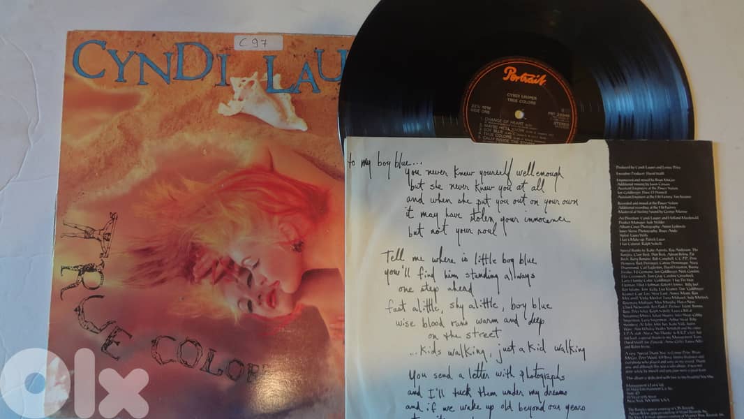 Cyndy Lauper - True colors - Portrait 1986 vinyl 0