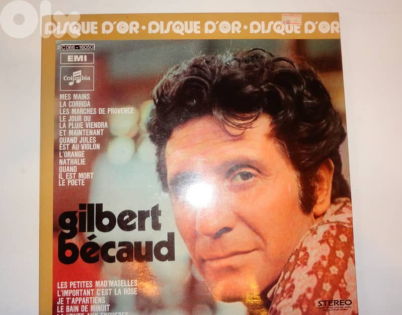 Gilbert Becaud disque d or gatefold  media & cover vg 0