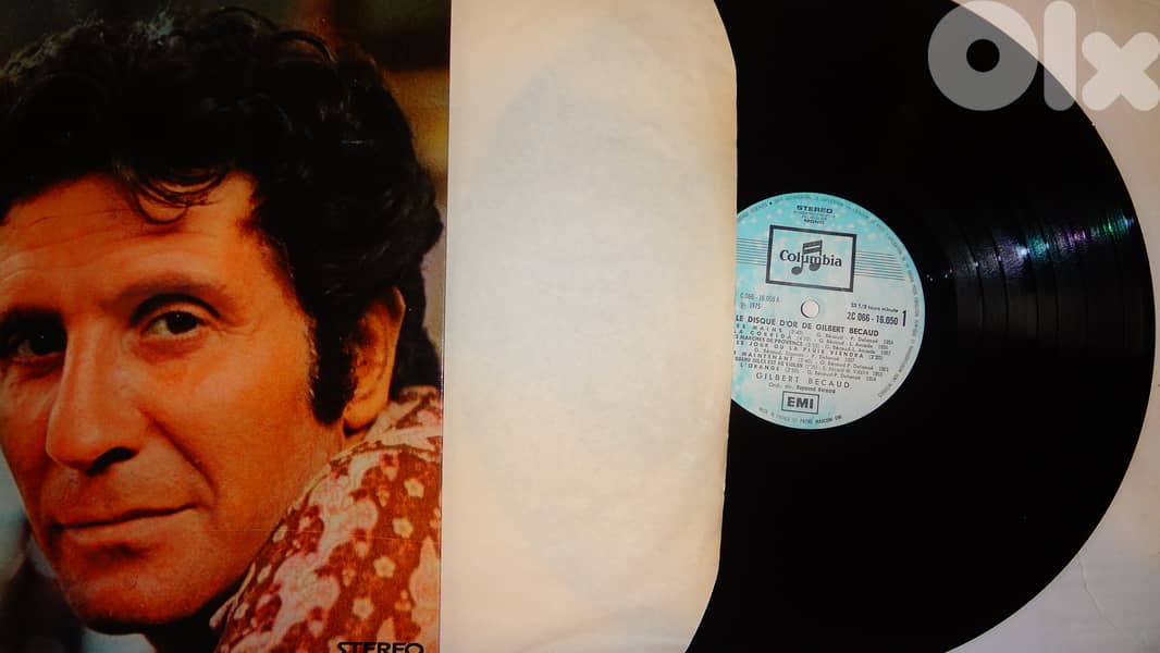 Gilbert Becaud disque d or gatefold  media & cover vg 2