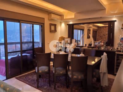 ain el daouk apartment with 155m roof overlooking the city Ref#341