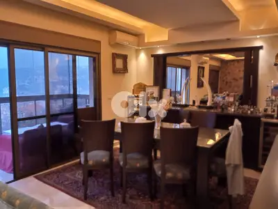 ain el daouk apartment with 155m roof overlooking the city Ref#341