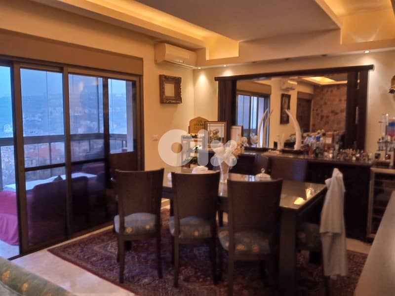ain el daouk apartment with 155m roof overlooking the city Ref#341 0