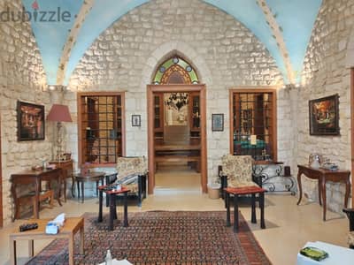 L14458-Traditional Lebanese Old House with Land for Sale in Ghadir