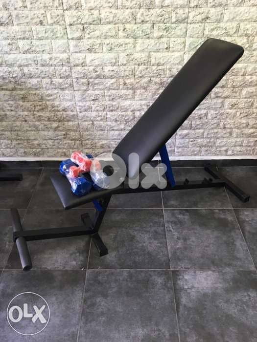 adjustable bench heavy duty with dumbels 4