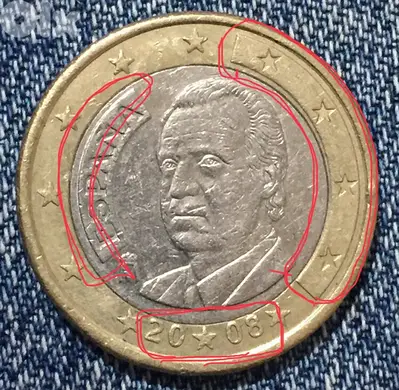 يورو اسباني  به اخطاء سك