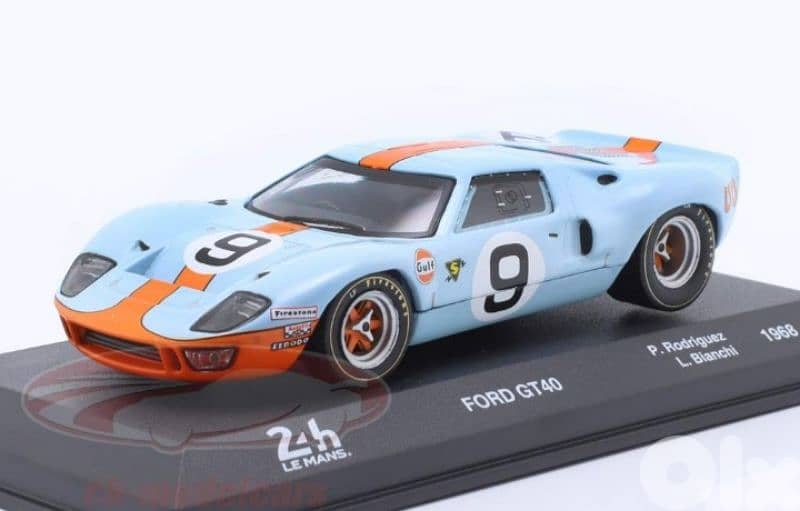 Ford GT40 (Le Mans 24h 1968) diecast car model 1;43. 1