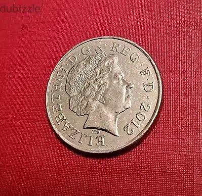 2012 England 10 Pence Queen Elizabeth II