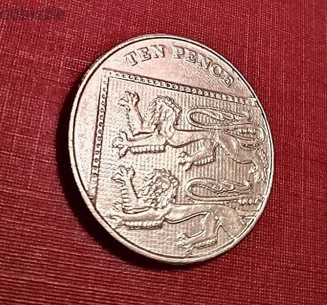2012 England 10 Pence Queen Elizabeth II 1