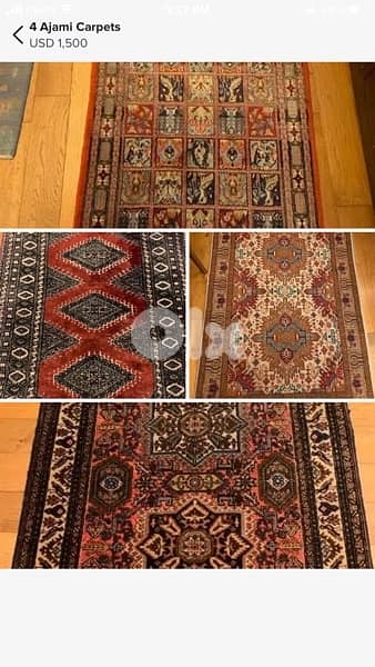 Handmade Ajami carpets/pure wool 0