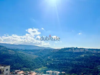 mansourieh semi furnished rooftop with two terraces for rent Ref#4927