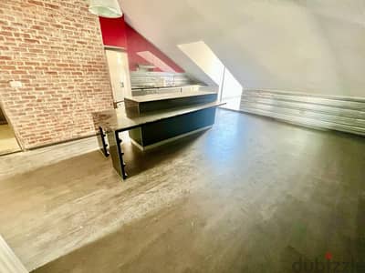 mansourieh semi furnished rooftop with two terraces for rent Ref#4927