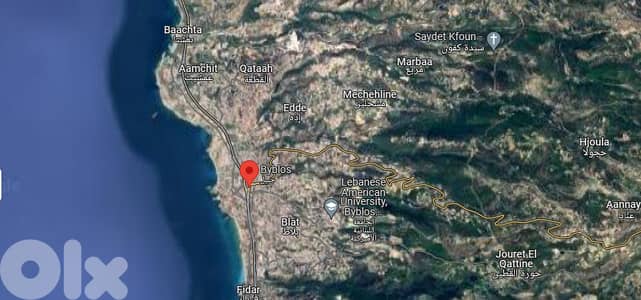 Prime Location land+sea view 4 sale Jbeil Main Highway,جبيل خط عام