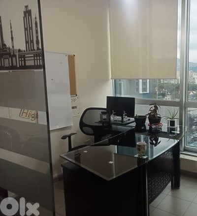 130Sqm |Decorated Office For Rent In Achrafieh مكتب للاجار في الاشرفية