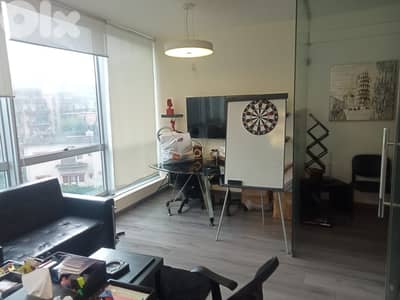 130Sqm |Decorated Office For Rent In Achrafieh مكتب للاجار في الاشرفية