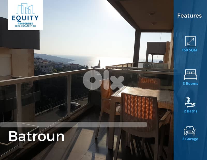 Batroun | Fully Furnished | Great Deal | 150 SQM | 1000$/M | #CT55498 0