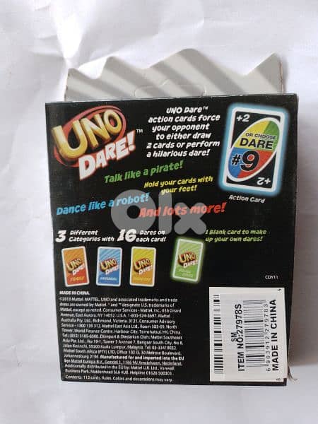 uno dare card game 1