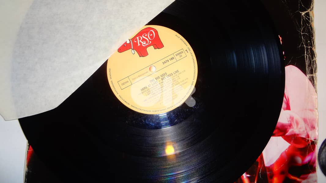 Bee Gees "here at last. . . " live double vinyl album gatefold 1