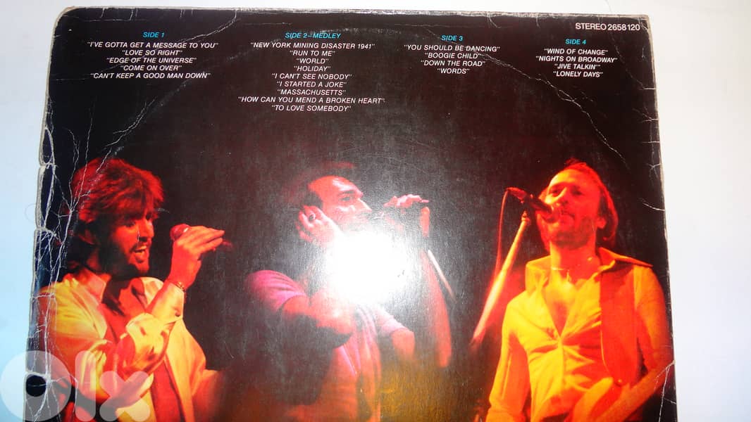 Bee Gees "here at last. . . " live double vinyl album gatefold 3