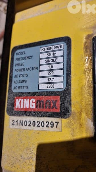 generator 12.5 Amps 0