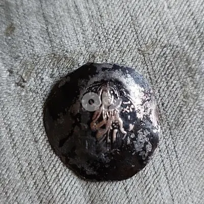 Ancient Jesus Christ Silver Byzantine Concave Coin year 1143 AD