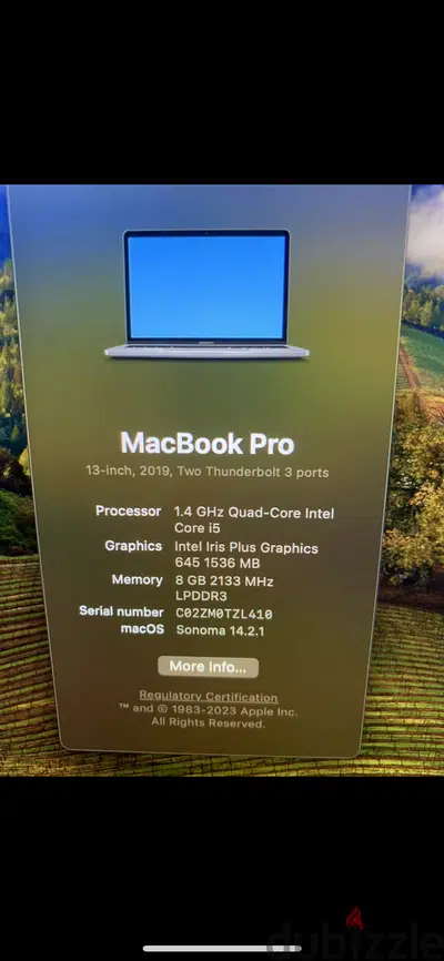 Macbook pro 13 inch 2019