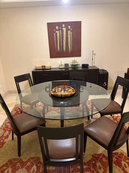 dining room ( round table, chairs & closet ) 0