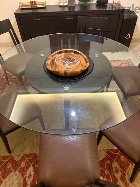 dining room ( round table, chairs & closet ) 1