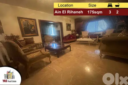 Ain El Rihaneh 175m2 | Well Maintained | Open View | Excellent Flat|EL