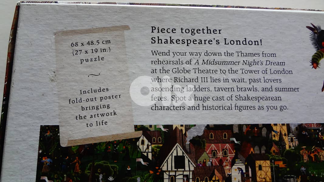The World of Shakespeare 1000 Pieces  Jigsaw Puzzle Laurence King used 2