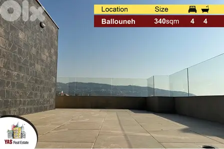 Ballouneh 340m2 Duplex | Impressive View | Luxury | Unique | New |
