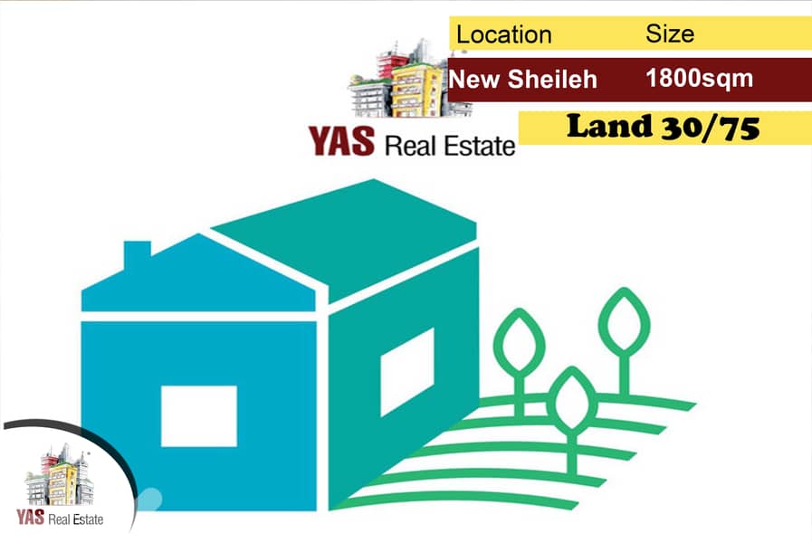New Sheileh 1800m2 | Land | 30/75 | Prime Location | Unblockable View 0