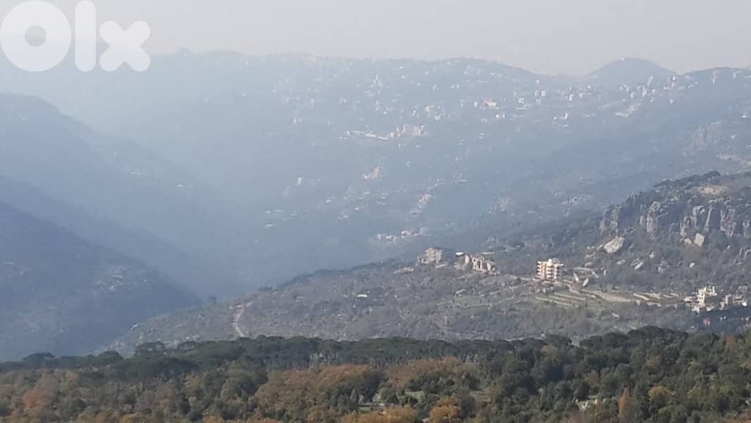 Very calm area land in Mtein / Aintoura  | Panoramic mountain view 3