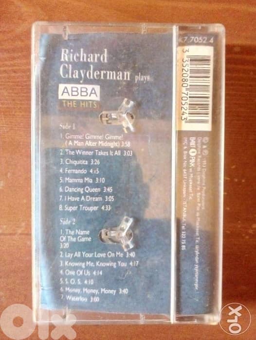 Richard clayderman plays best abbas songs cassette 1
