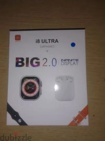 watch i8 ultra + earphones