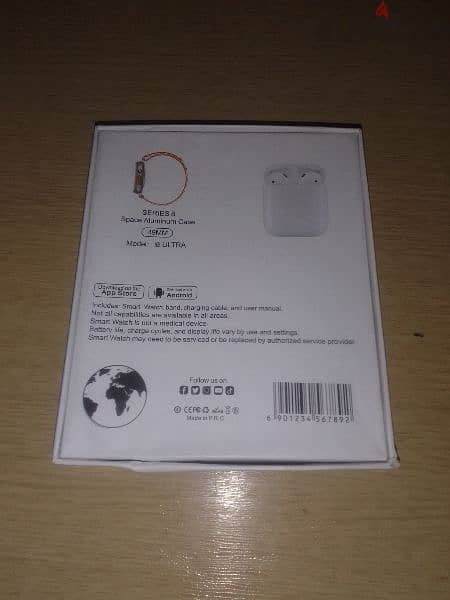 watch i8 ultra + earphones 1