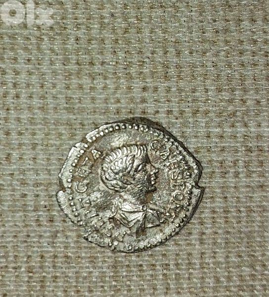 Geta Ancient Roman Ceaser Silver Coin Denarius year  212 AD. 0